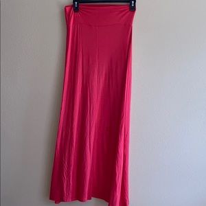 Charlotte Russe Long Pink Skirt M